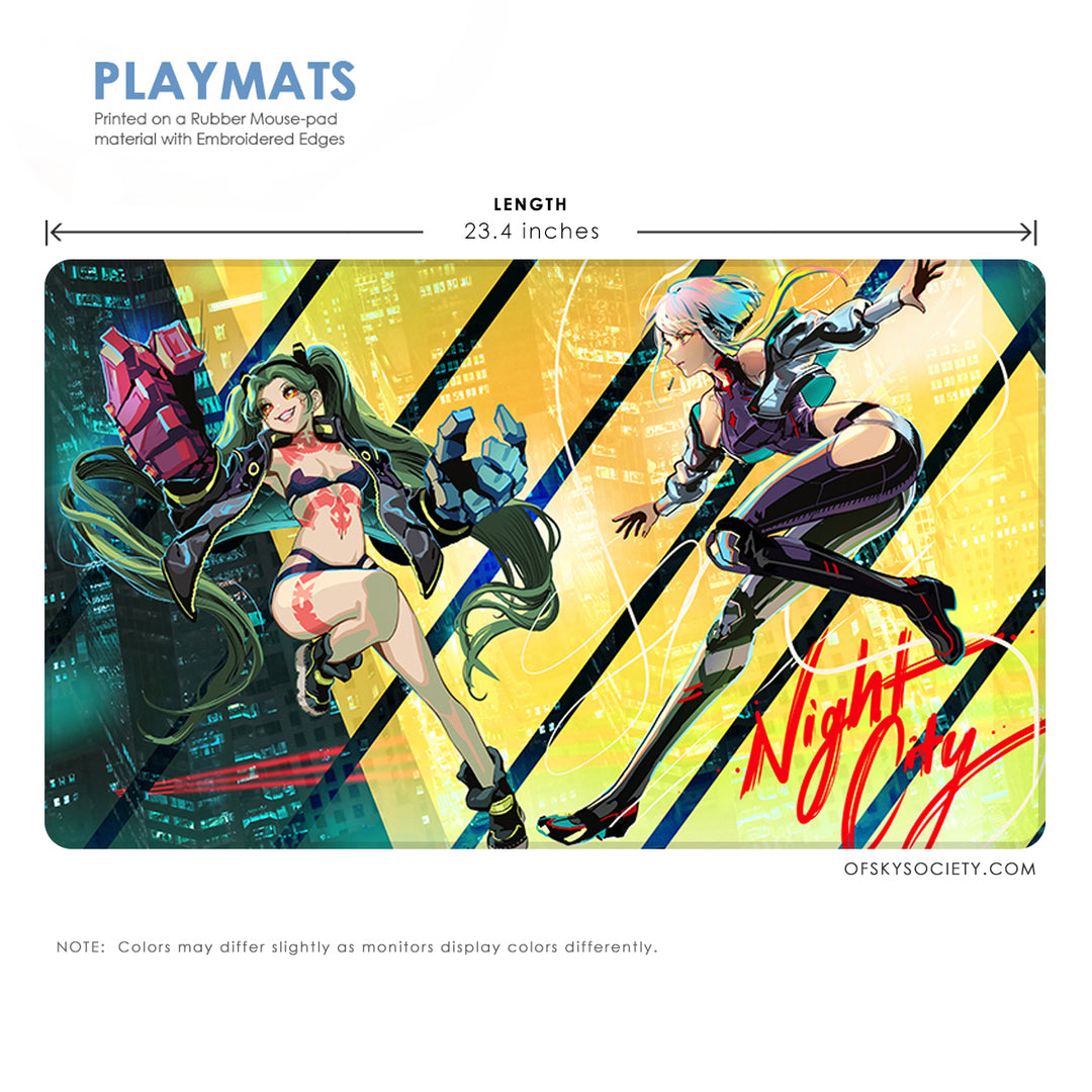 サイバーパンク レベッカ EATOS プレイマット サイバーパンク レベッカ EATOS プレイマットの通販 by みろく's