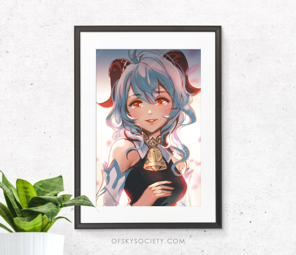 Ganyu Genshin Impact Fanart Print – ofSkySociety