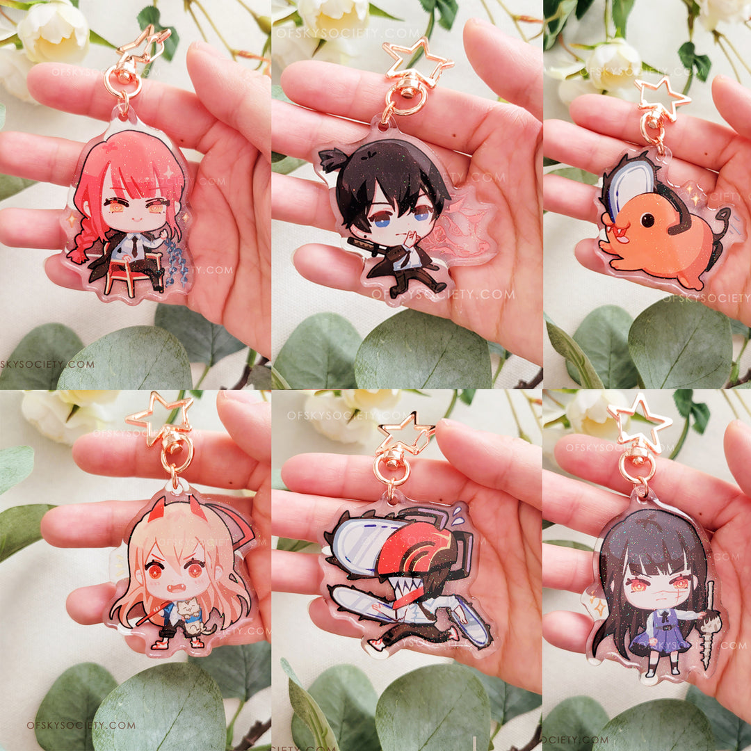 アクセサリー cheri_chanman Chainsaw Man - Acrylic Keychain Charm – ofSkySociety