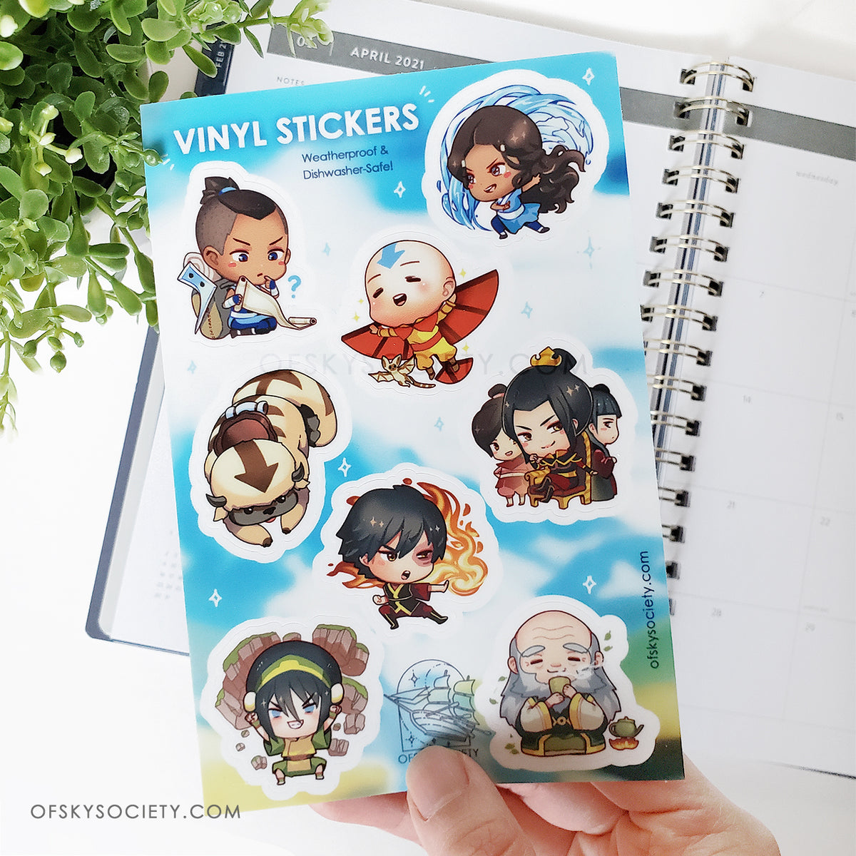Avatar the Last Airbender Vinyl Sticker Sheet – ofSkySociety